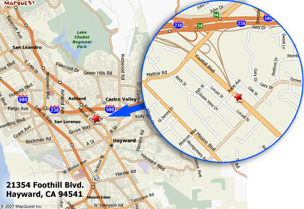 Mattress center location map